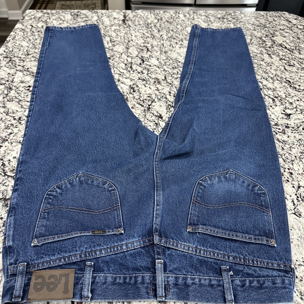 Lee Regular Fit Mens 38x30 Blue Jeans - Picture 4 of 9